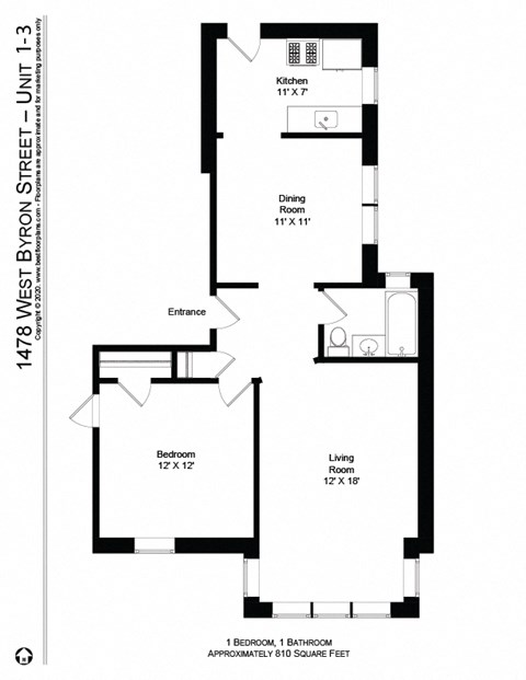 1478-80 W. Byron / 3907-11 N. Greenview Studio-1 Bed Apartment for Rent - Photo Gallery 13